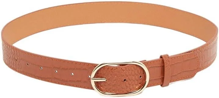 کمربند زنانه استایلی مدل 7013031805 قهوه ای سگک سوزنی سایز آزاد قهوه ای