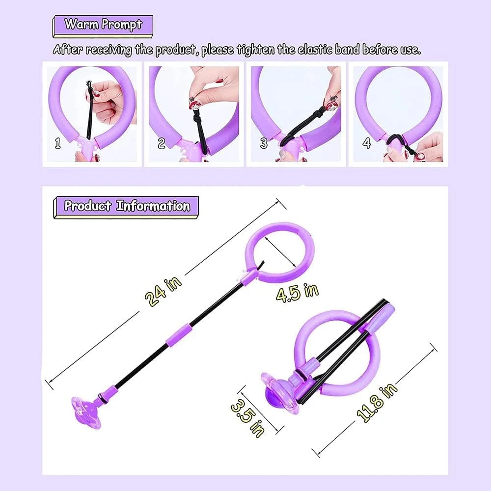 حلقه پرشی پا، اسباب بازی حلقه ای کودکان، تجهیزات ورزشی تاشو توپ پرشی چشمک زن، حلقه پرشی توپ چرخشی، اسباب بازی های ورزشی طناب پرشی برای تناسب اندام کودکان، حلقه پرشی پا برای فعالیت های خارج از منزل بزرگسالان