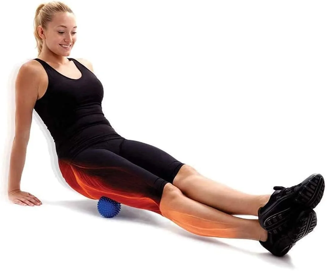 توپ ماساژ خاردار ELECDON برای پا، کمر، عضلات، التهاب کف پا، توپ ماساژور درد عضلانی، تمرین، یوگا، رهاسازی میوفاشیال بافت عمیق نقطه ماشه ای