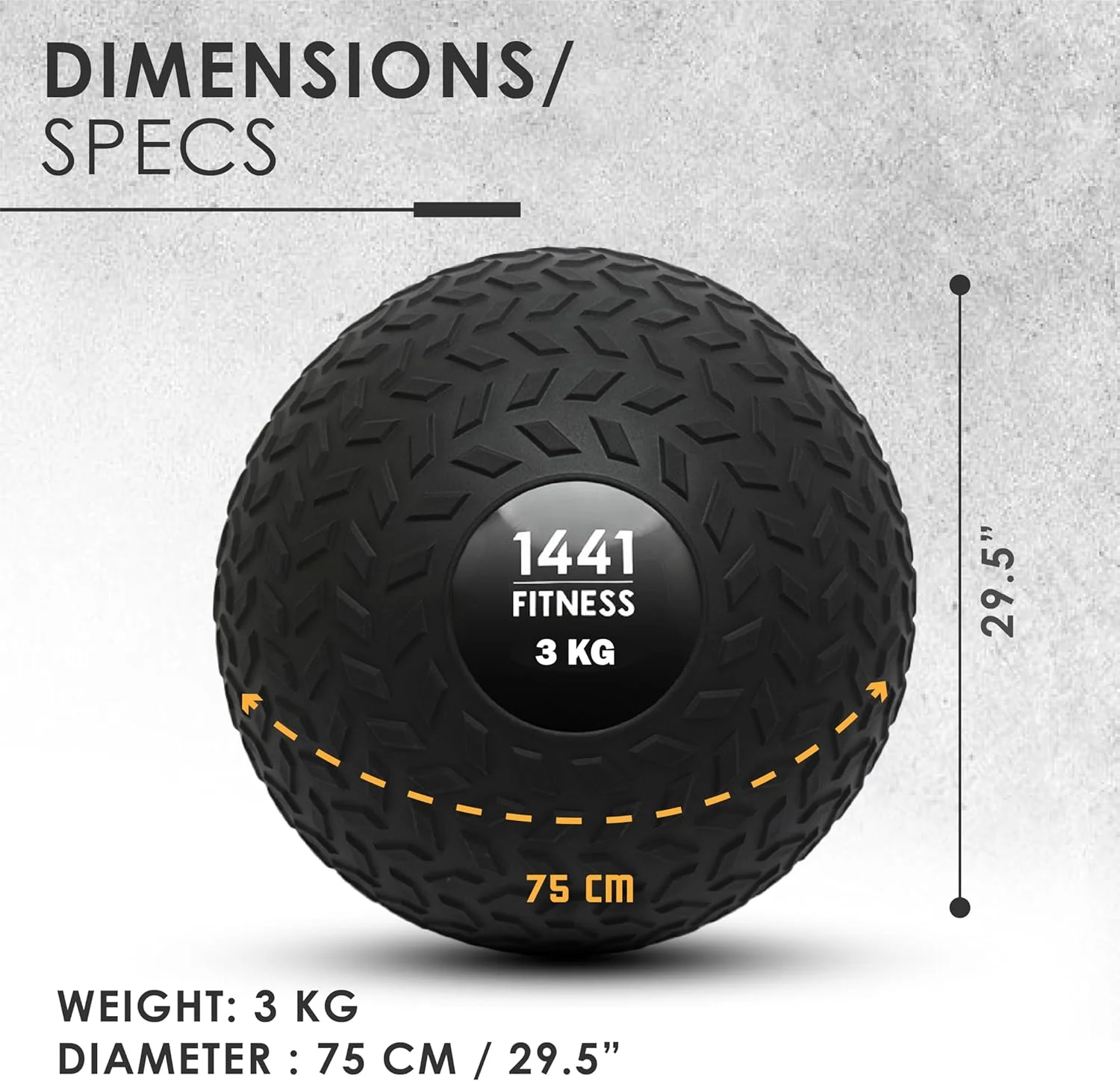 توپ اسلم زد گریپ فیتنس 1441 - وزنه دار 2 کیلوگرم تا 30 کیلوگرم برای کراس فیت، تمرینات قدرتی، تمرینات کاردیو - توپ مدیسن بدون پرش برای تمرینات مرکزی