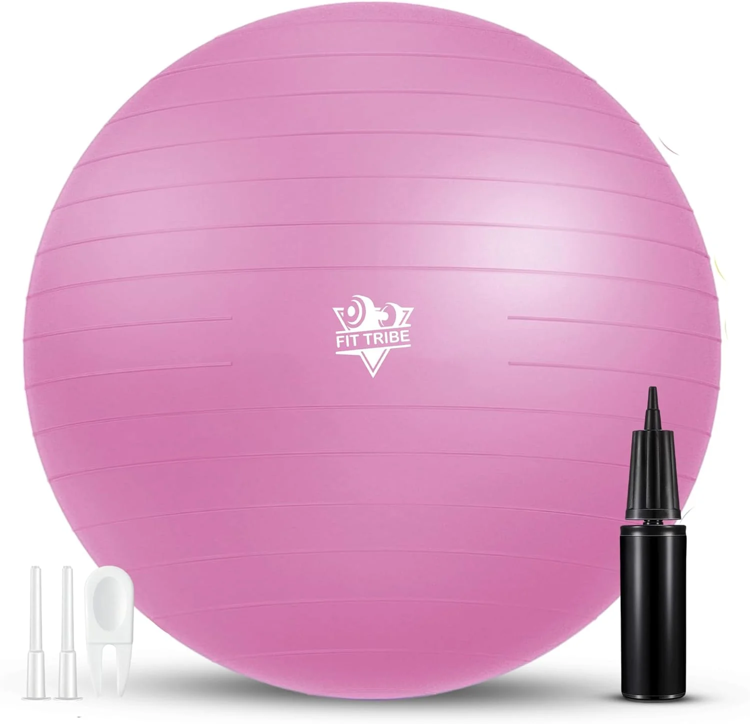 توپ یوگا - توپ تعادلی ضد ترکیدگی و ضد لغزش با پمپ هوا - ایده آل برای پیلاتس، تقویت هسته بدن، تعادل و تمرینات دوران بارداری - تحمل وزن تا 500 کیلوگرم - مناسب برای استفاده در خانه و باشگاه