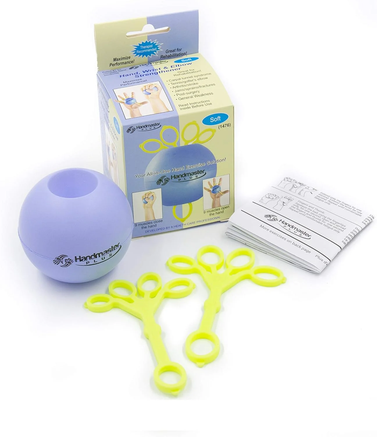 دستگاه تمرین دستی توانبخشی - دستگاه تمرین ساعد با توپ کاهش استرس - توپ های تمرین دستی برای ورزش و تمرین - دستگاه تقویت کننده انگشت