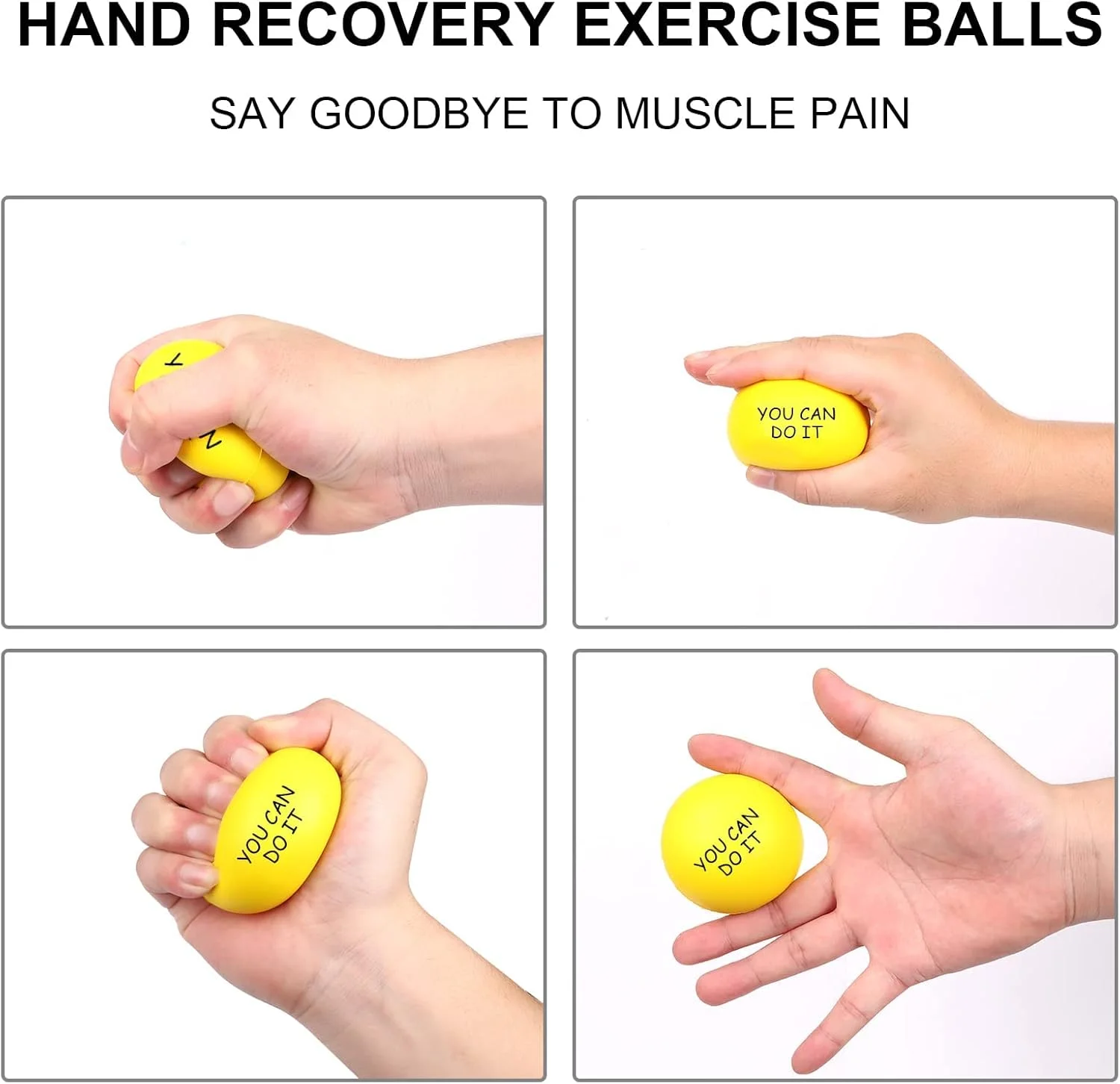 توپ های ضد استرس انگیزشی برای بزرگسالان و نوجوانان - توپ های فشاری فوم PU برای اضطراب، مدیریت خشم، تمرین دست - 6.3 سانتی متر، بسته 5 عددی توپ های ضد استرس انگیزشی برای بزرگسالان و نوجوانان - توپ های فشاری فوم PU برای اضطراب، مدیریت خشم، تمرین دست - 6.3 سانتی متر، بسته 5 عددی