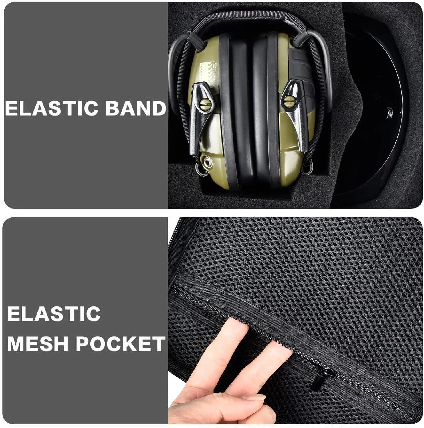 کیف PAIYULE برای محافظ گوش الکترونیکی باریک Walker's Razor / برای محافظت از گوش در شکار و تیراندازی Howard Leight