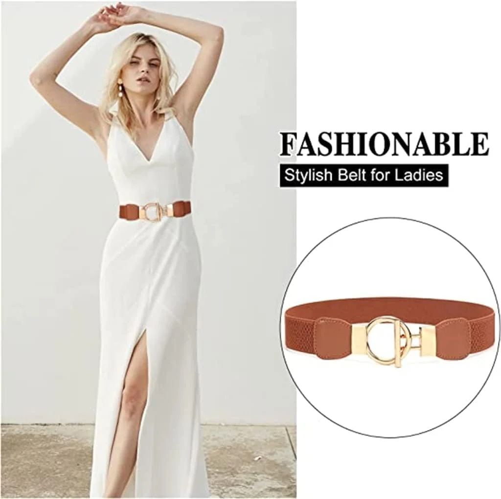 کمربند کشی زنانه KASTWAVE با کمر الاستیک، کمربند باریک و مد روز برای لباس، کمربند کمر الاستیک، کمربند زنانه برای لباس شب (2 عددی) کمربند کشی زنانه KASTWAVE با کمر الاستیک، کمربند باریک و مد روز برای لباس، کمربند کمر الاستیک، کمربند زنانه برای لباس شب (2 عددی)