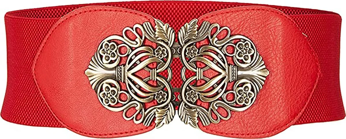 کمربند زنانه با طرح توری KASTWAVE، کمربند پهن چرمی مصنوعی با پاپیون، کمربندهای کرستی، کمربندهای کشی دور کمر، کمربندهای کشی برای لباس