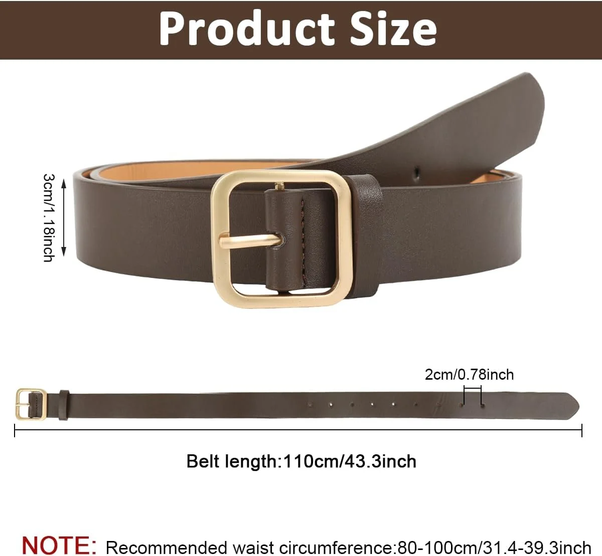 کمربند چرمی زنانه برای شلوار جین، پیراهن، شلوار - کمربند چرمی مشکی باریک و شیک با سگک مربعی برنزی قابل تنظیم، بند کمر باریک زنانه برای لباس کمربند چرمی زنانه برای شلوار جین، پیراهن، شلوار - کمربند چرمی مشکی باریک و شیک با سگک مربعی برنزی قابل تنظیم، بند کمر باریک زنانه برای لباس