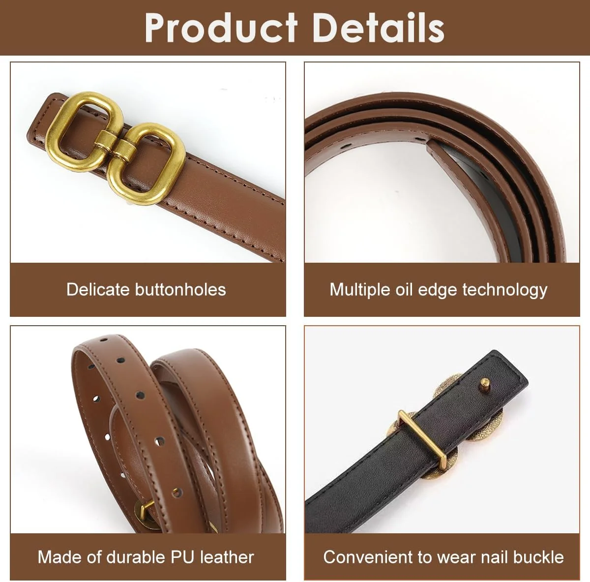 ست 2 عددی کمربند زنانه قابل تنظیم، کمربند چرم مصنوعی، کمربند طرح قدیمی، کمربند زنانه شیک با سگک حلقه فلزی طلایی برای شلوار جین، پیراهن، شلوار، کت، بلوز، لوازم جانبی زنانه ست 2 عددی کمربند زنانه قابل تنظیم، کمربند چرم مصنوعی، کمربند طرح قدیمی، کمربند زنانه شیک با سگک حلقه فلزی طلایی برای شلوار جین، پیراهن، شلوار، کت، بلوز، لوازم جانبی زنانه