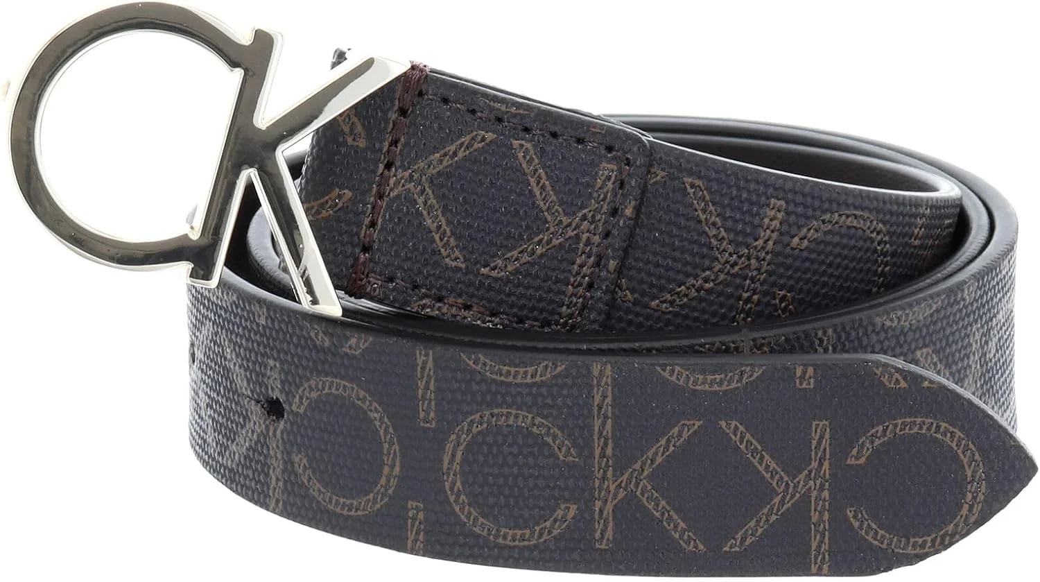 کمربند زنانه کلوین کلاین با طرح مونوگرام 3 سانتی متری