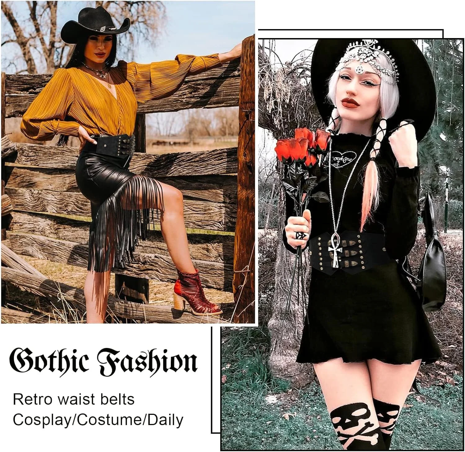 کمربند کرستی رنسانس Azonee زنانه، کمربند پهن کمری چرمی الاستیک برای لباس و костюм (مشکی) کمربند کرستی رنسانس Azonee زنانه، کمربند پهن کمری چرمی الاستیک برای لباس و костюм (مشکی)