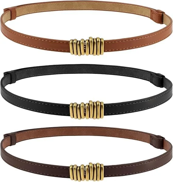 کمربند باریک قابل تنظیم Azonee، کمربند باریک زنانه، کمربند کمر طرح قدیمی، کمربند باریک زنانه، کمربند فشن قابل تنظیم با سگک طلایی، کمربند باریک برای لباس زنانه، مناسب برای شلوار جین (3 عدد) کمربند باریک قابل تنظیم Azonee، کمربند باریک زنانه، کمربند کمر طرح قدیمی، کمربند باریک زنانه، کمربند فشن قابل تنظیم با سگک طلایی، کمربند باریک برای لباس زنانه، مناسب برای شلوار جین (3 عدد)