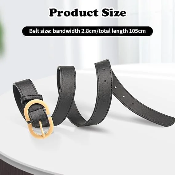 آزونه، بسته دو عددی کمربند چرمی زنانه، اکسسوری های مد روز زنانه، بند کمر