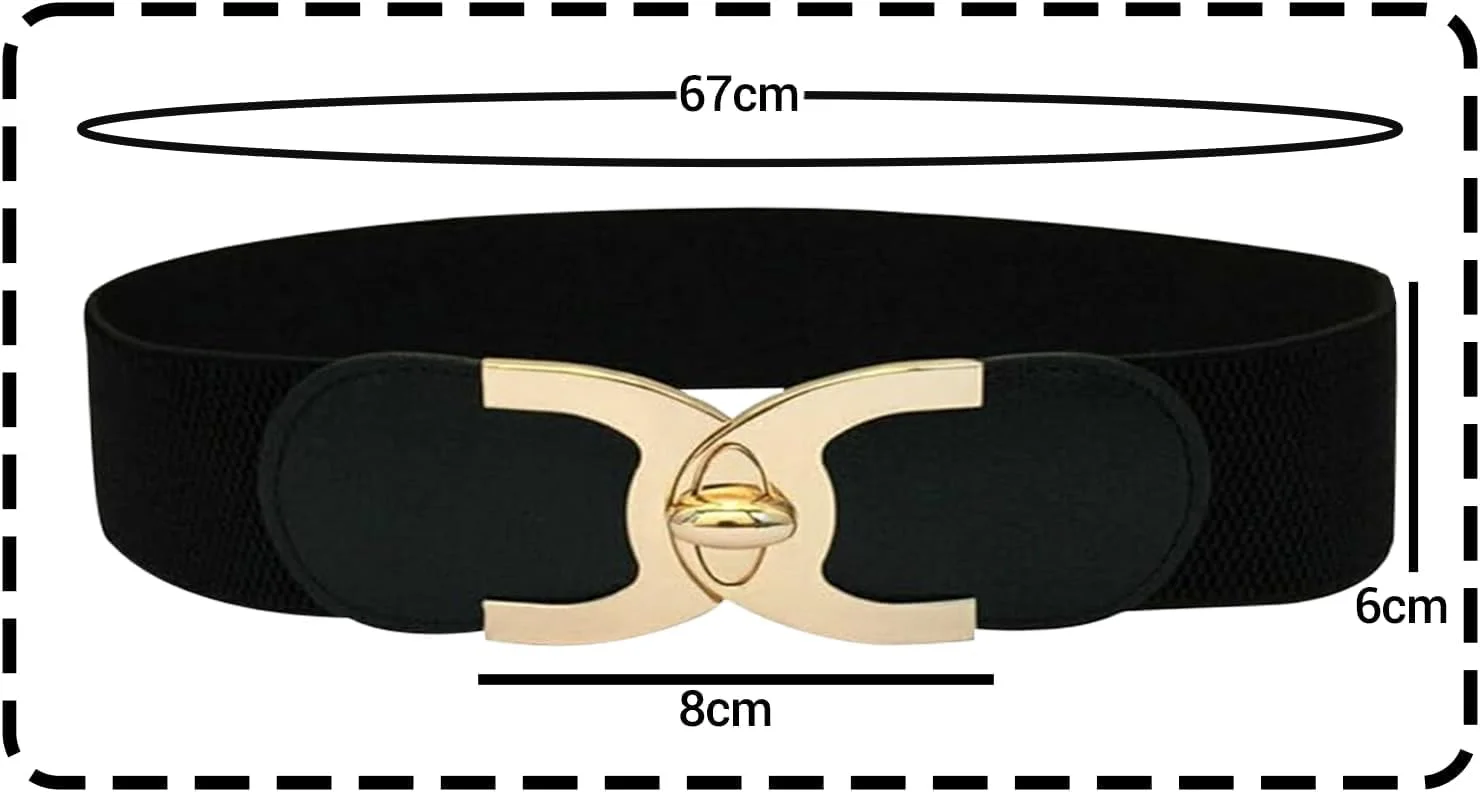 کمربند کشی زنانه Azonee، پهن و قابل تنظیم، کمربند باریک و سگک طلایی، مناسب برای پیراهن، شلوار و جین کمربند کشی زنانه Azonee، پهن و قابل تنظیم، کمربند باریک و سگک طلایی، مناسب برای پیراهن، شلوار و جین
