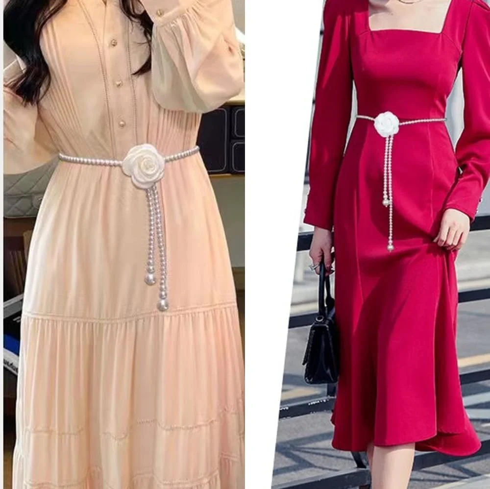 کمربند کمری کملیای مرواریدی Azonee برای لباس، زنجیر بدن گلدار ظریف قابل تنظیم، کمربند زنجیر کمری بدن برای عروسی، جشن، مهمانی، هدیه جواهرات، گل سفید کمربند کمری کملیای مرواریدی Azonee برای لباس، زنجیر بدن گلدار ظریف قابل تنظیم، کمربند زنجیر کمری بدن برای عروسی، جشن، مهمانی، هدیه جواهرات، گل سفید