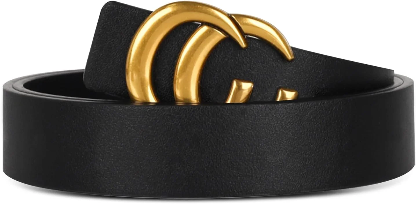 کمربند چرمی سگک فلزی کلاسیک زنانه مناسب برای شلوار جین و پیراهن