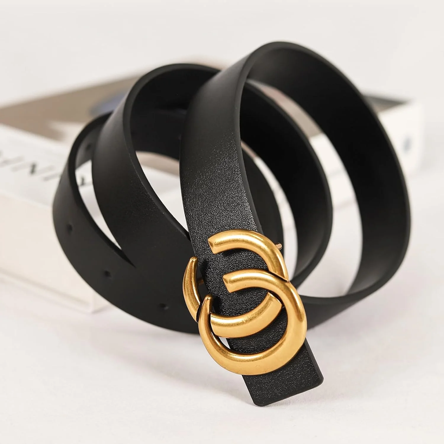 کمربند چرمی سگک فلزی کلاسیک زنانه مناسب برای شلوار جین و پیراهن