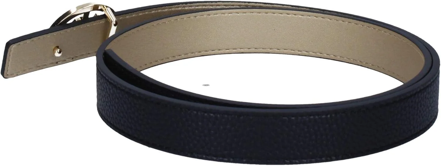 کمربند زنانه آرمانی اکسچنج، دو رنگ با سگک لوگو