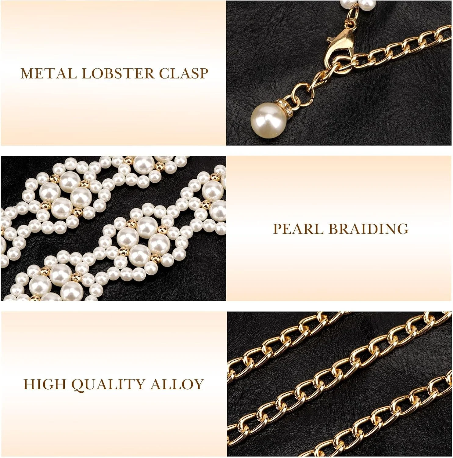 کمربند مرواریدی بزرگ زنانه، زنجیر کمری فلزی قابل تنظیم، رنگ طلایی و مروارید سفید، اکسسوری جواهرات مد روز برای جشنواره، مهمانی، لباس بافتنی و کمربند مرواریدی کمربند مرواریدی بزرگ زنانه، زنجیر کمری فلزی قابل تنظیم، رنگ طلایی و مروارید سفید، اکسسوری جواهرات مد روز برای جشنواره، مهمانی، لباس بافتنی و کمربند مرواریدی