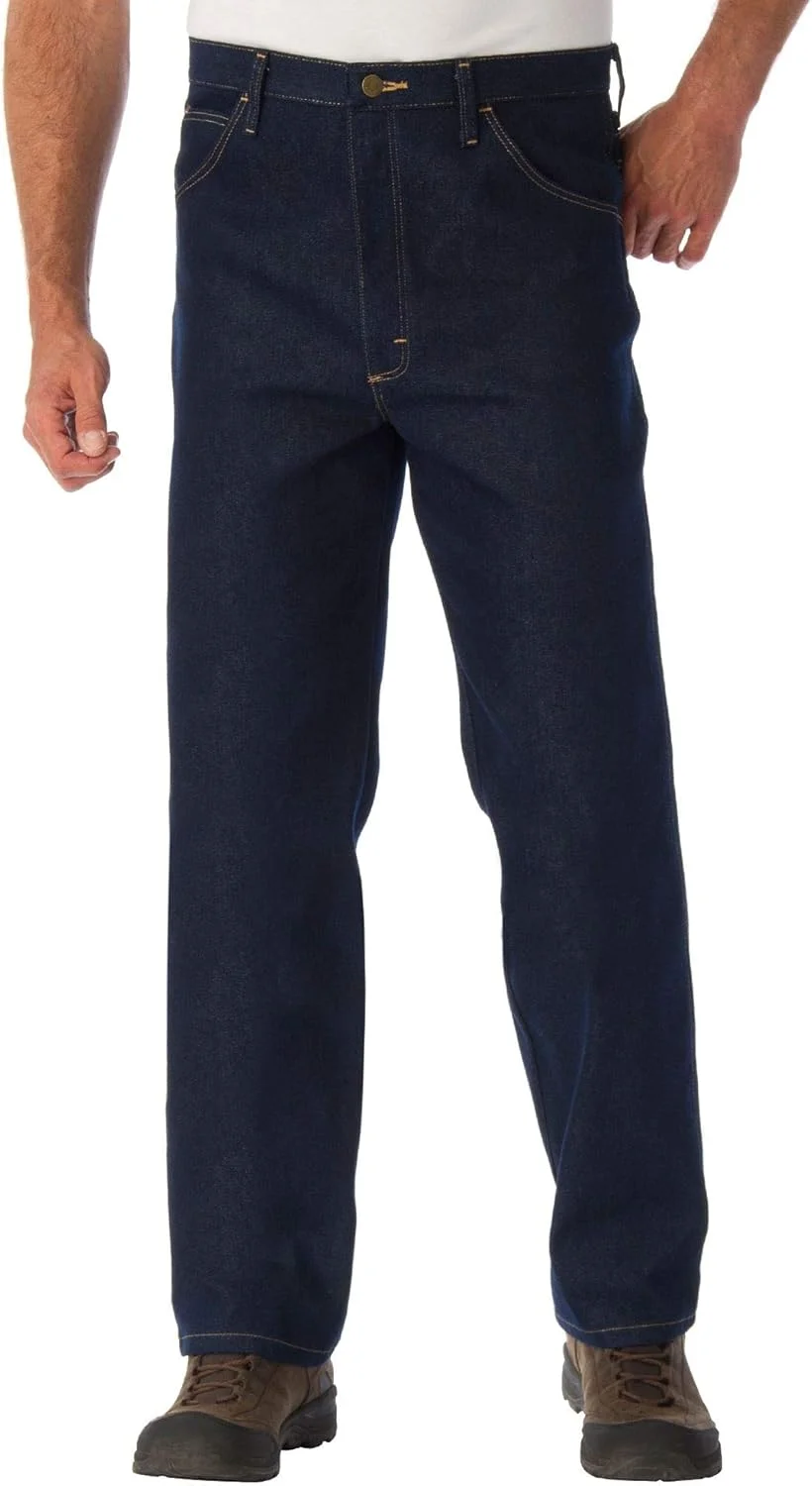 شلوار جین مردانه رانگلر مدل مقاوم با فیت معمولی و کشی شلوار جین مردانه رانگلر مدل مقاوم با فیت معمولی و کشی