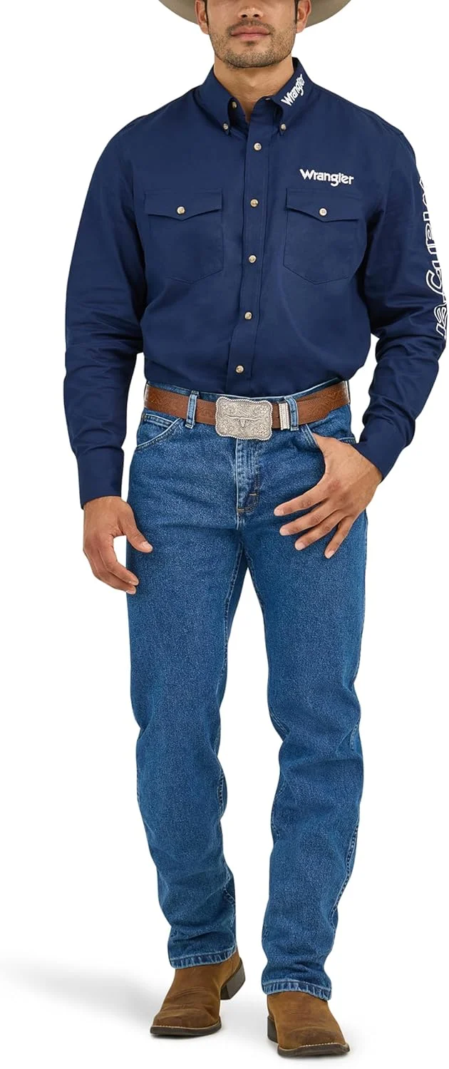 شلوار جین مردانه رانگلر، مدل Cowboy Cut، فیت معمولی، سنگ شور شلوار جین مردانه رانگلر، مدل Cowboy Cut، فیت معمولی، سنگ شور