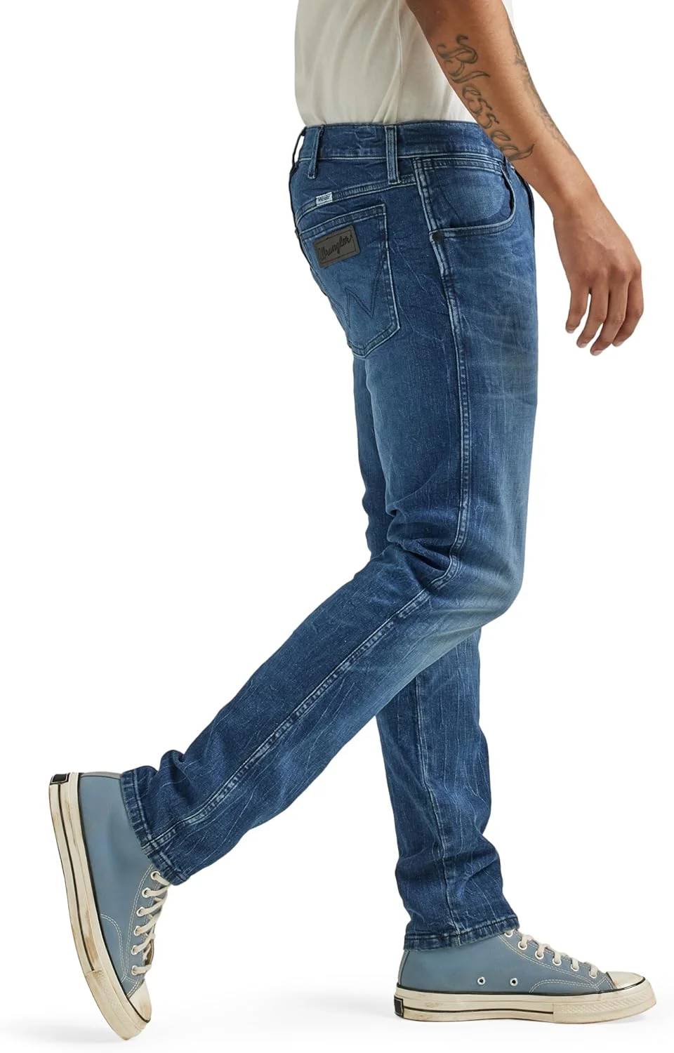 شلوار جین مردانه راسته و باریک ورانگلر، ماوریک