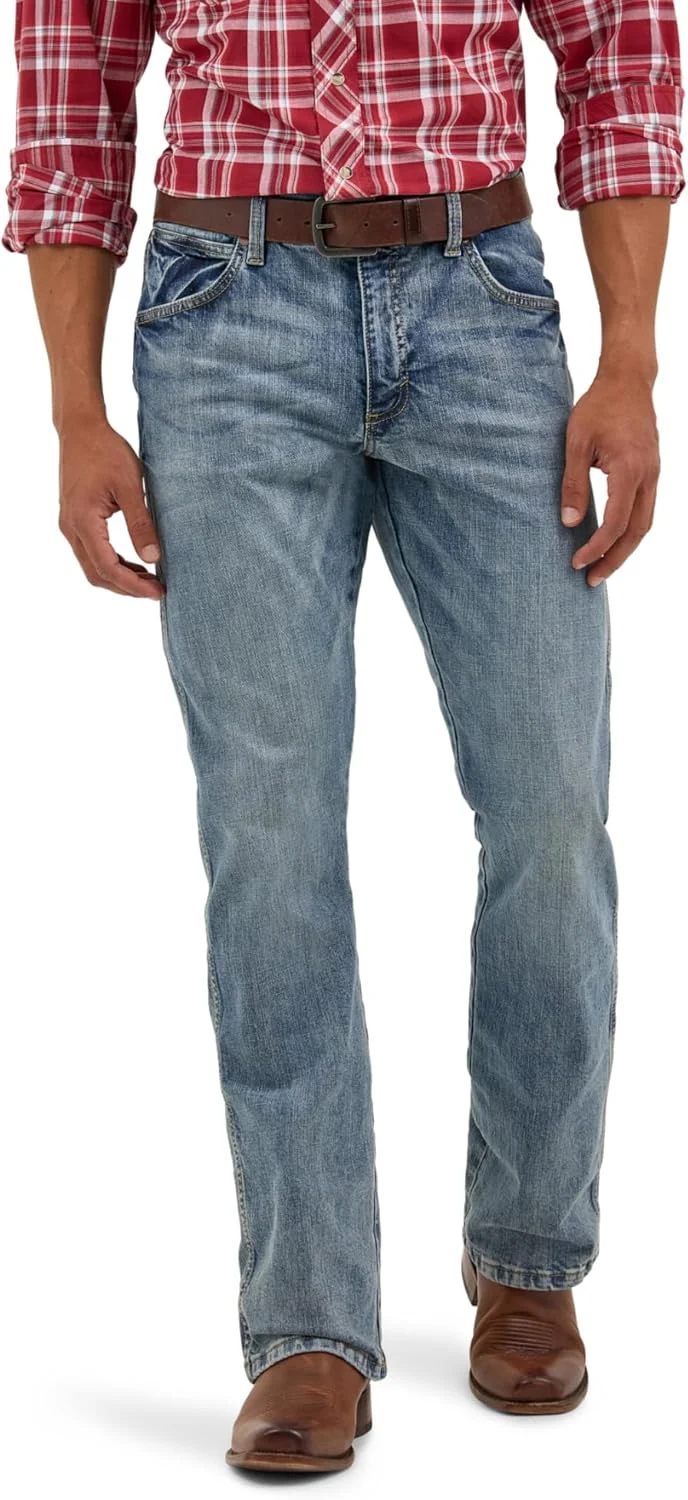 شلوار جین مردانه رترو اسلیم فیت بوت کات ورانگلر