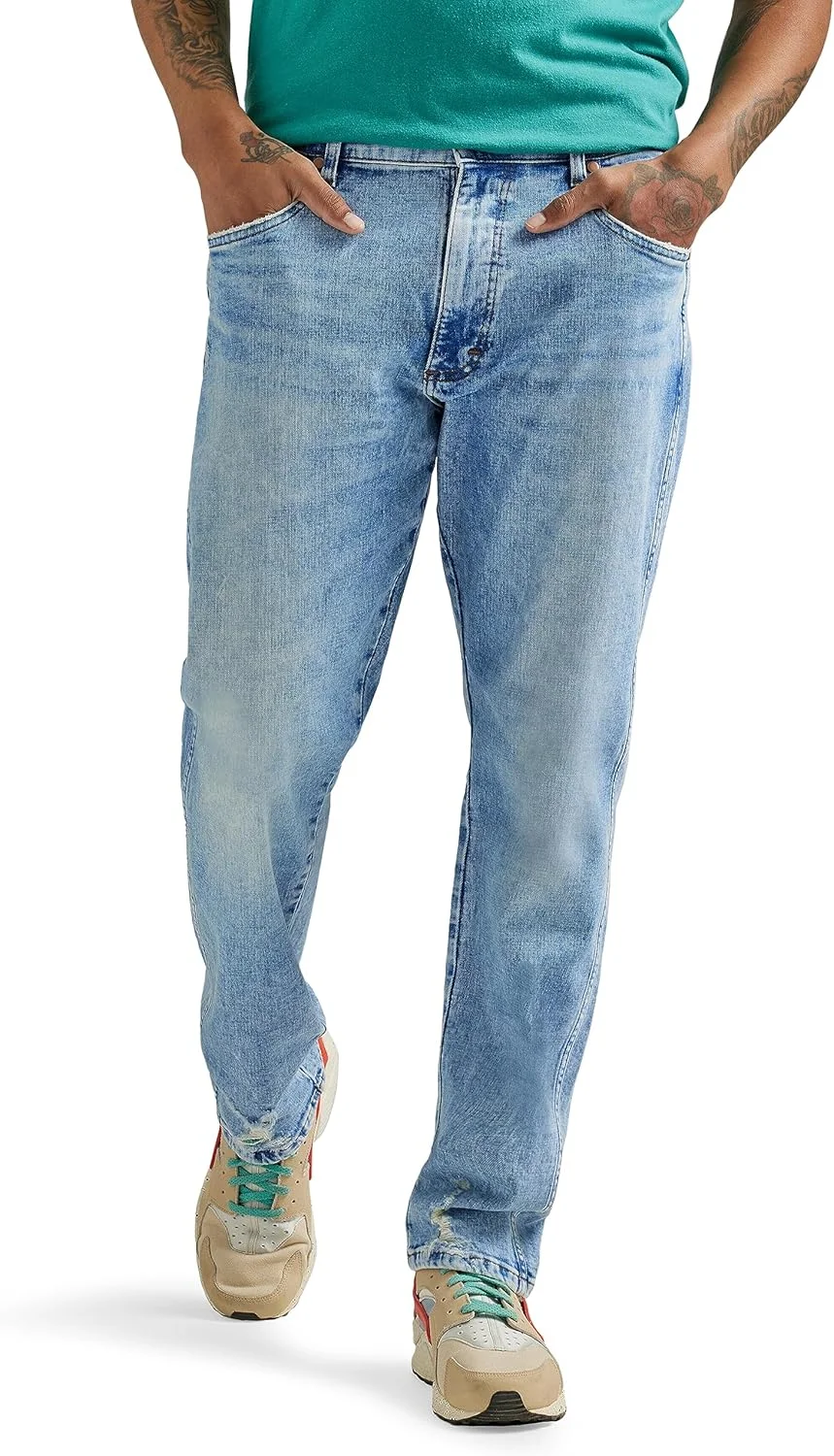 شلوار جین مردانه رانگلر، مدل Relaxed Fit Taper، رنگ غروب آفتاب