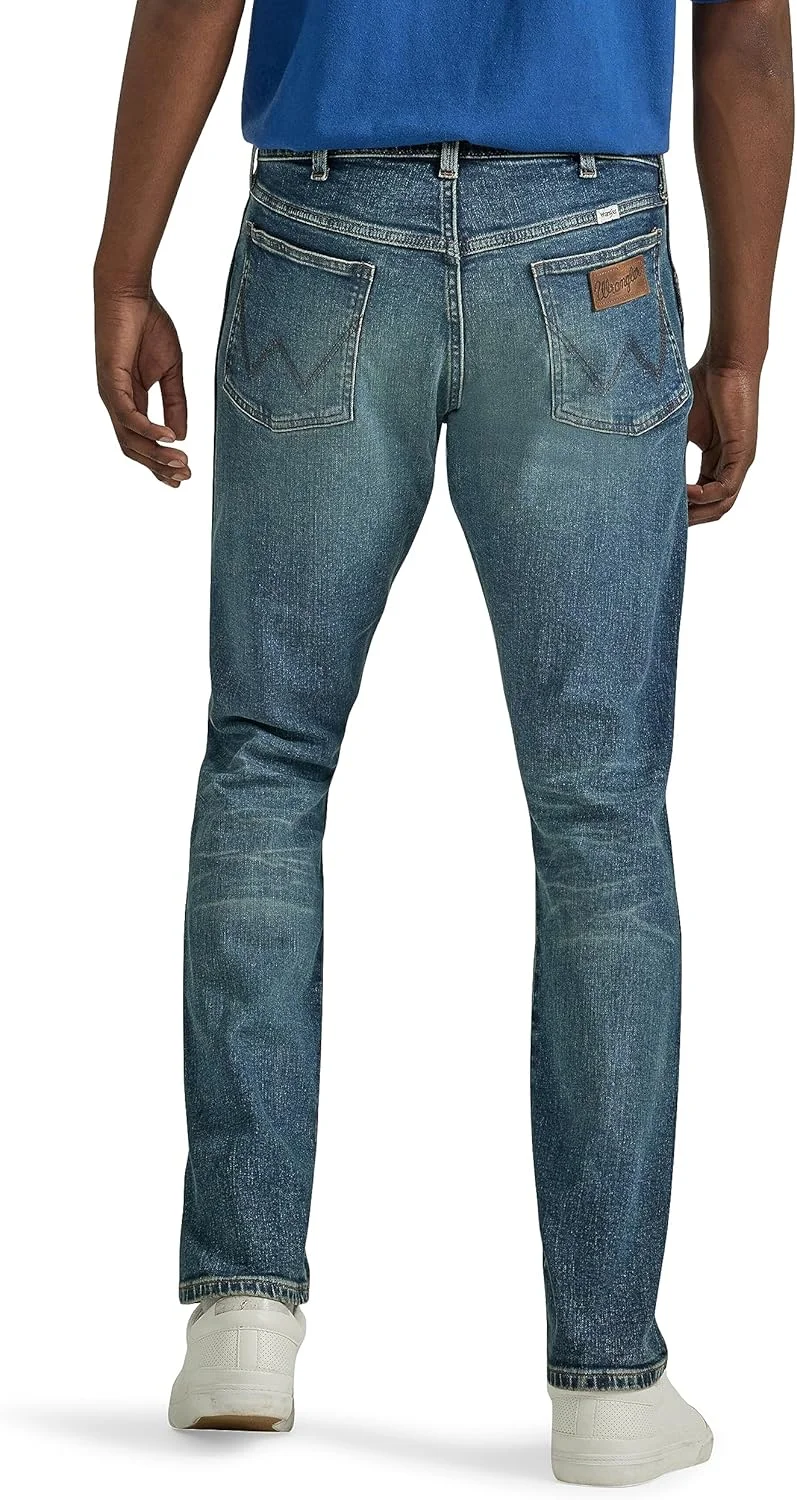 شلوار جین مردانه راسته باریک رنگ بلمید