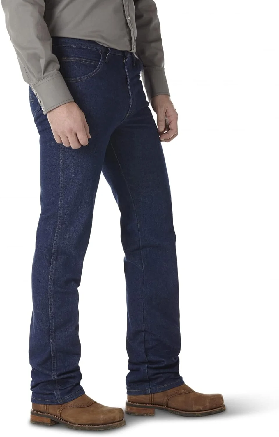 شلوار جین مردانه اسلیم فیت مقاوم در برابر آتش Wrangler Riggs Workwear، نارنجی