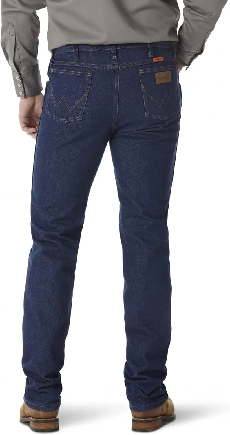 شلوار جین مردانه اسلیم فیت مقاوم در برابر آتش Wrangler Riggs Workwear، نارنجی