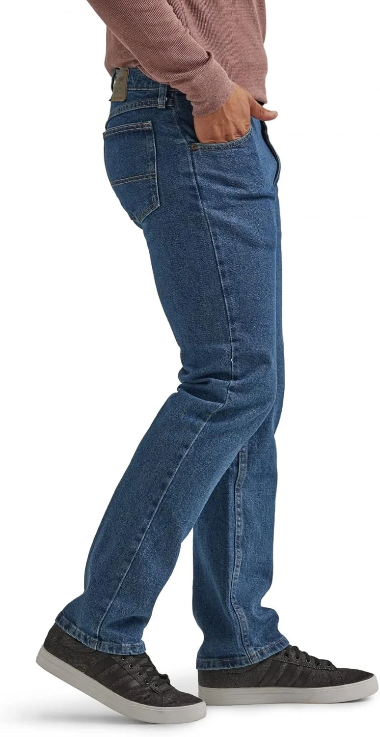 شلوار جین مردانه رانگلر آتنتیکس، مدل کلاسیک پنج جیب، فیت معمولی و انعطاف‌پذیر
