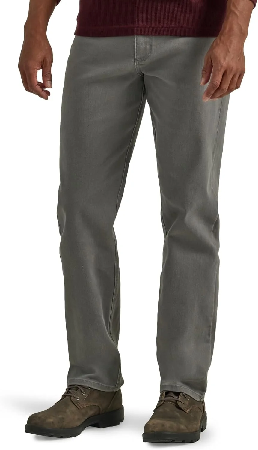 شلوار جین مردانه کلاسیک 5 جیب Wrangler Authentics، رنگ Gargoyle، سایز 40W x 34L