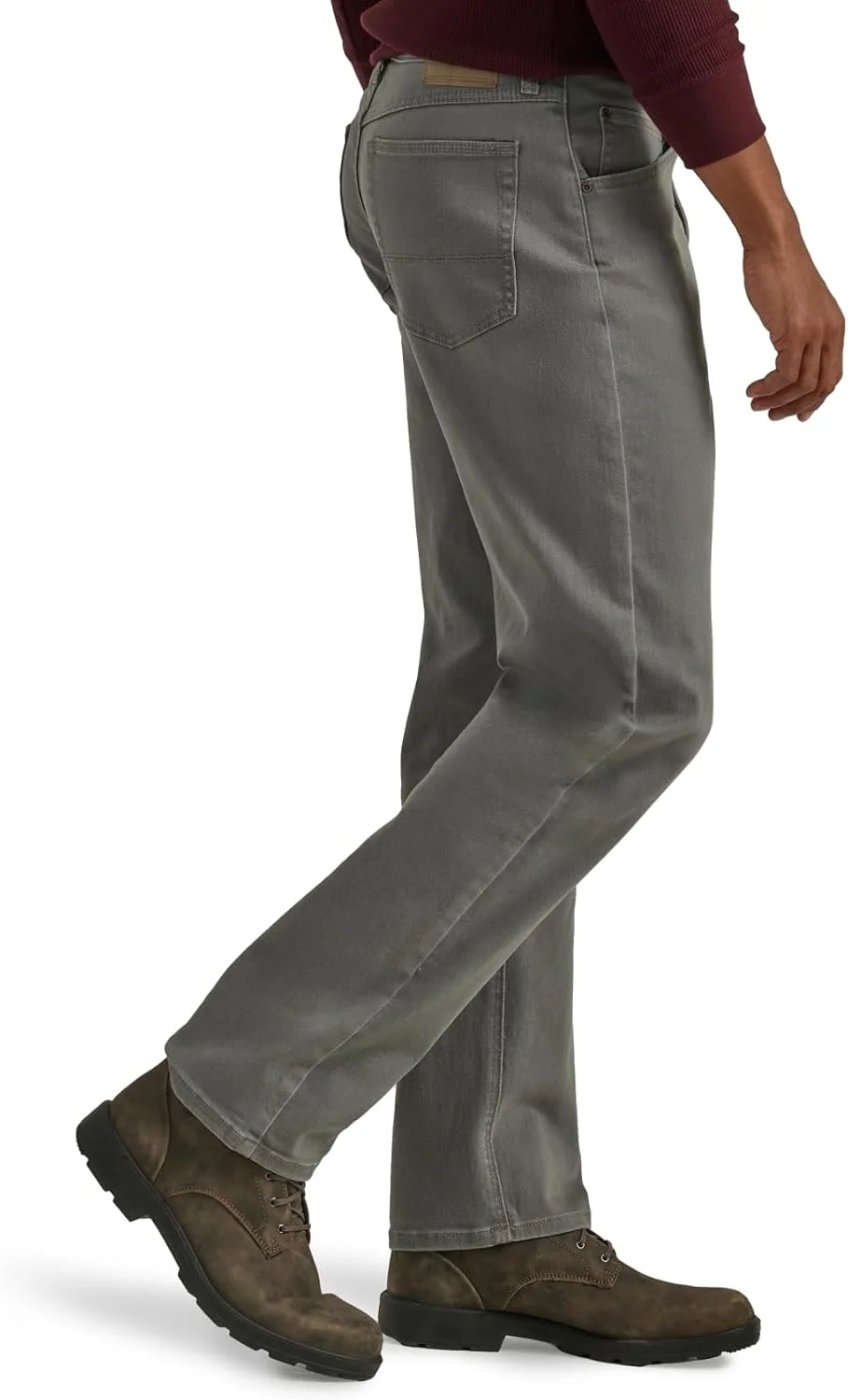 شلوار جین مردانه کلاسیک 5 جیب Wrangler Authentics، رنگ Gargoyle، سایز 40W x 34L