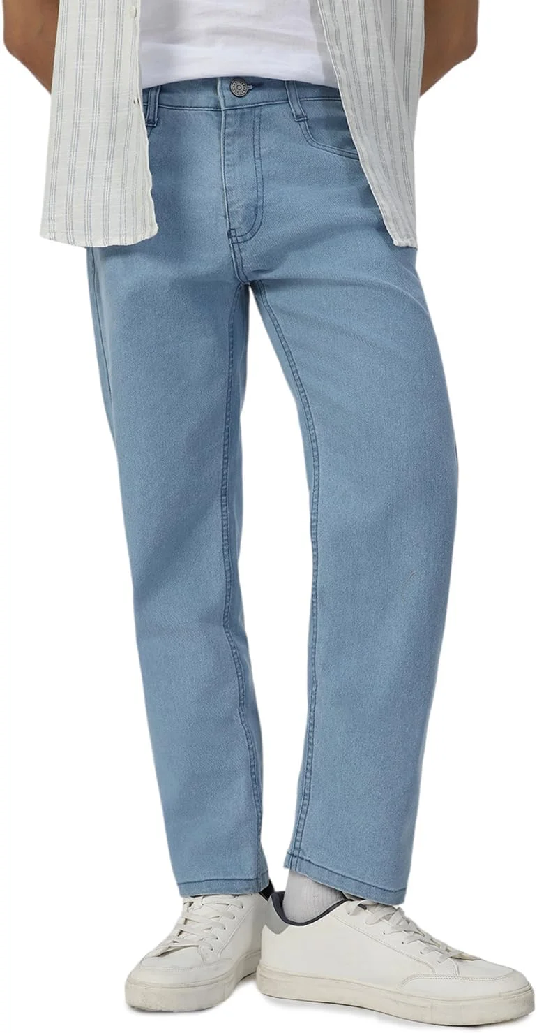 شلوار جین مشکی مردانه مدل Urbano Fashion با فیت معمولی و کشسان (epsreg-black-36)