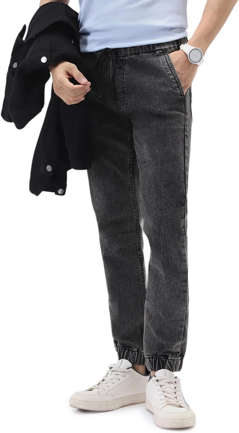 شلوار جین مردانه مدل جاگر آبی روشن کشی اوربانو فشن