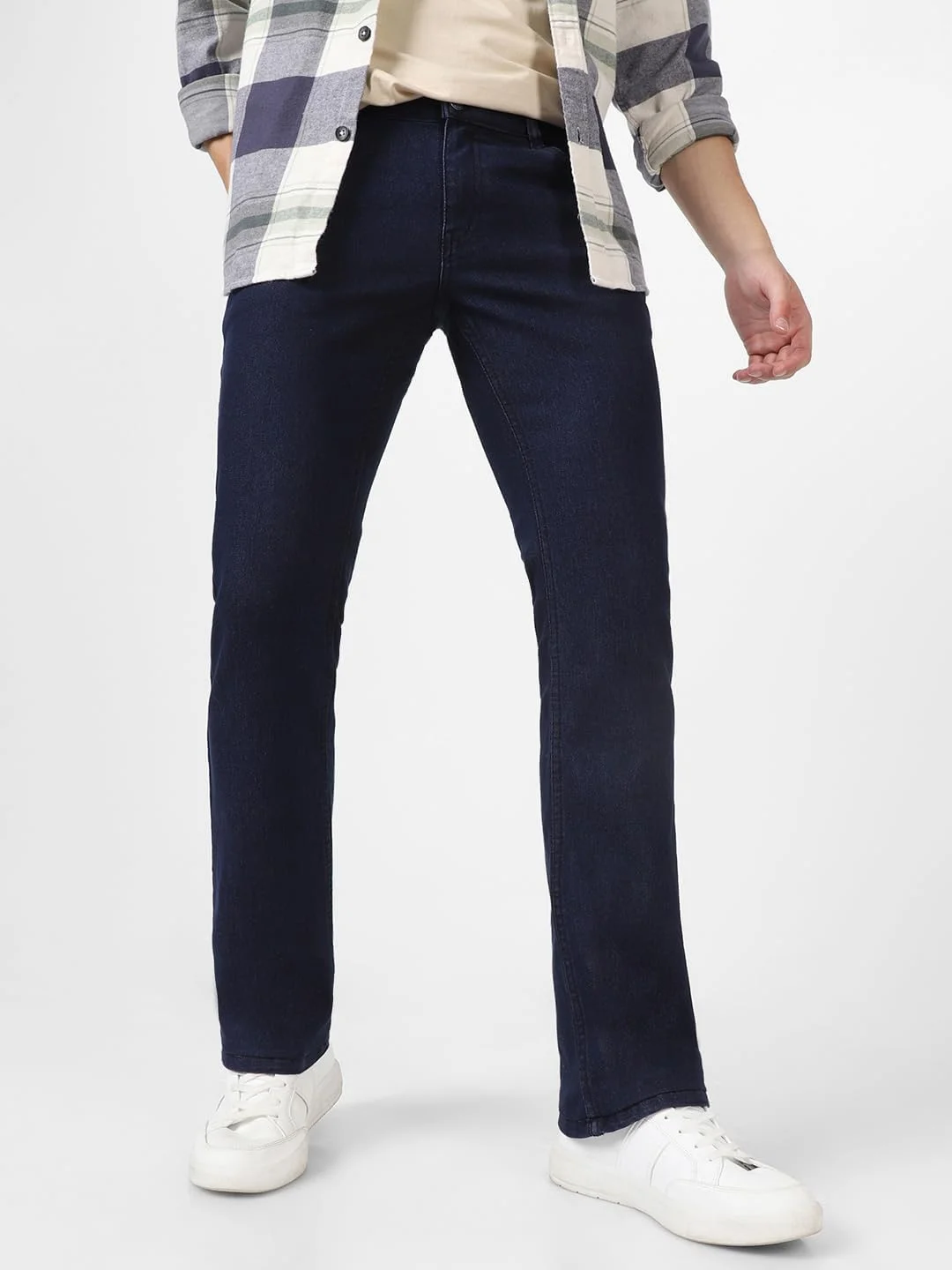 شلوار جین بوت کات مردانه مدل Urbano Fashion، کشی و سنگ شور شده