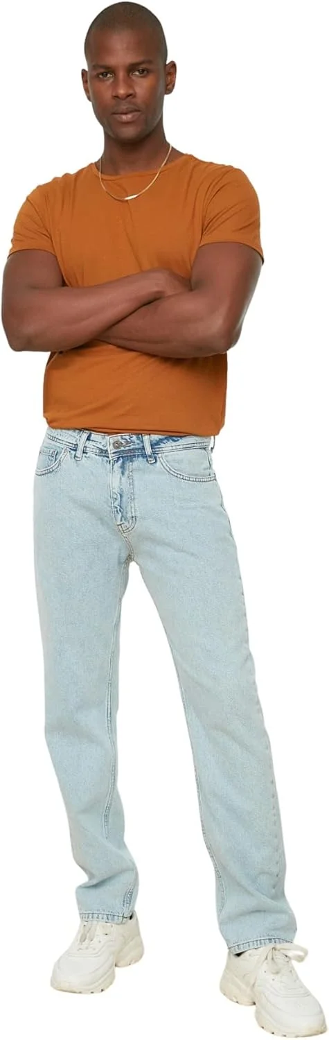 TRENDYOL شلوار جین مردانه مدل راسته TMNSS22JE0231