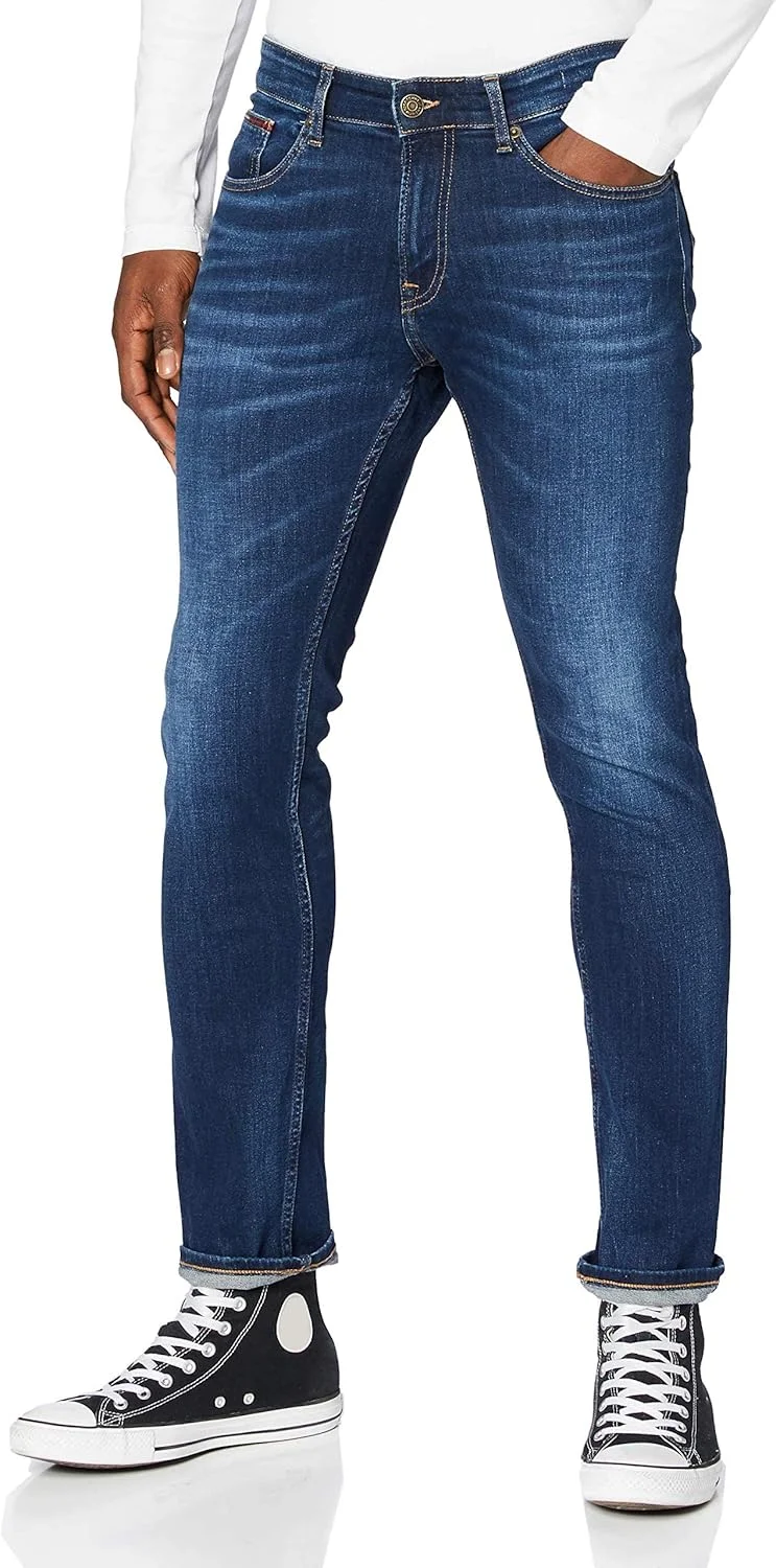 شلوار مردانه تامی جینز مدل Aspen Dark Blue Stretch