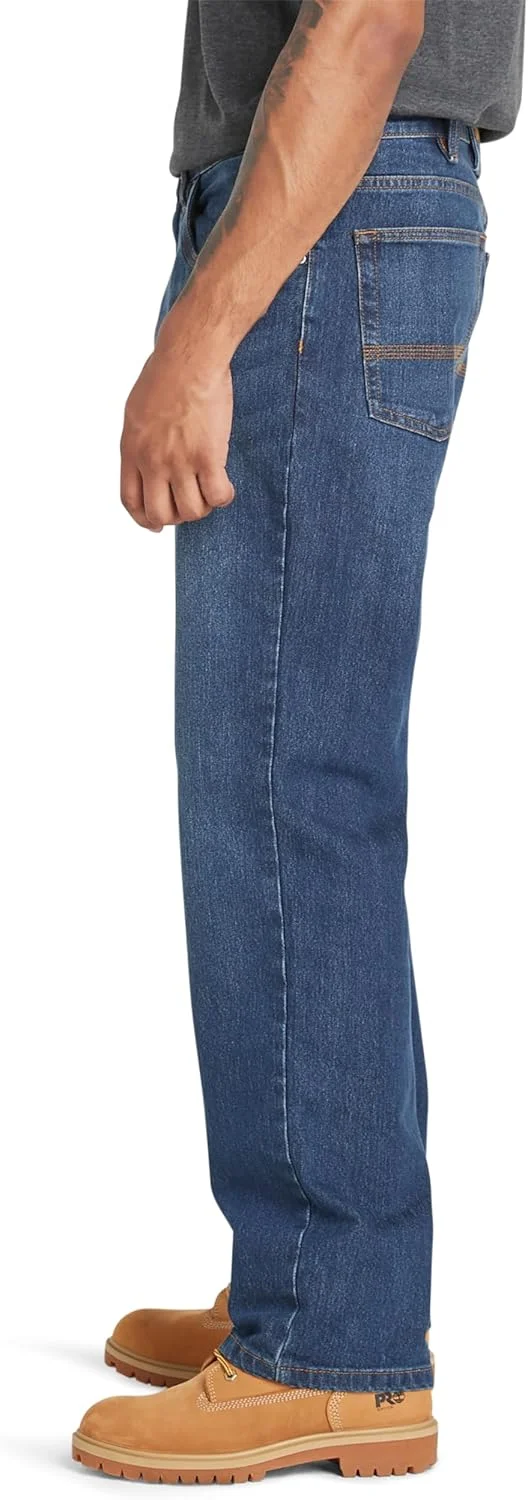 شلوار جین مردانه Timberland PRO مدل Ballast، راسته، انعطاف پذیر، پنج جیب