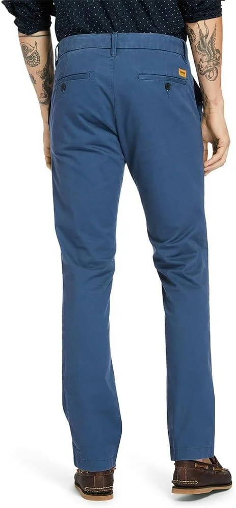 شلوار کتان مردانه Timberland Sargent Lake Stretch Twill Chino Slim، رنگ برگ انگور، سایز 36