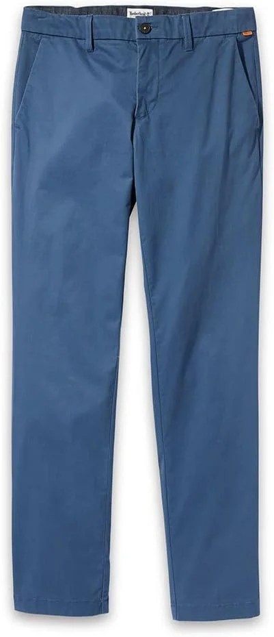 شلوار کتان مردانه Timberland Sargent Lake Stretch Twill Chino Slim، رنگ برگ انگور، سایز 36