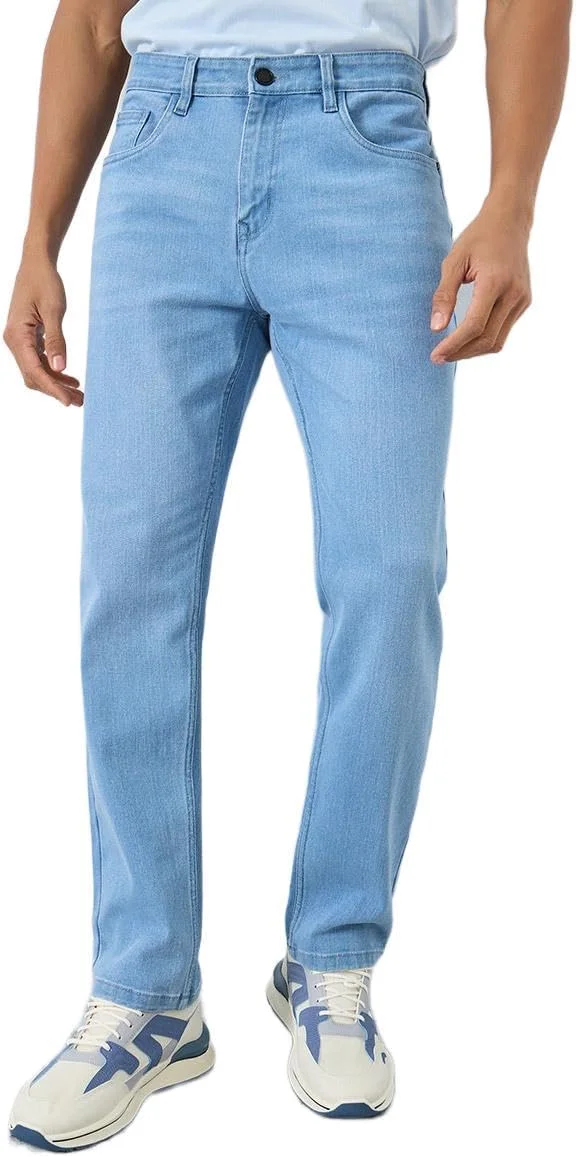 شلوار جین مردانه استایلی، فاق متوسط، مدل راسته