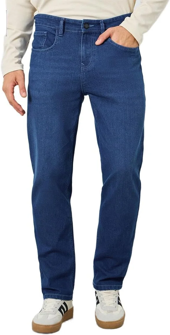 شلوار جین مردانه استایلی با فاق متوسط و تن خور معمولی