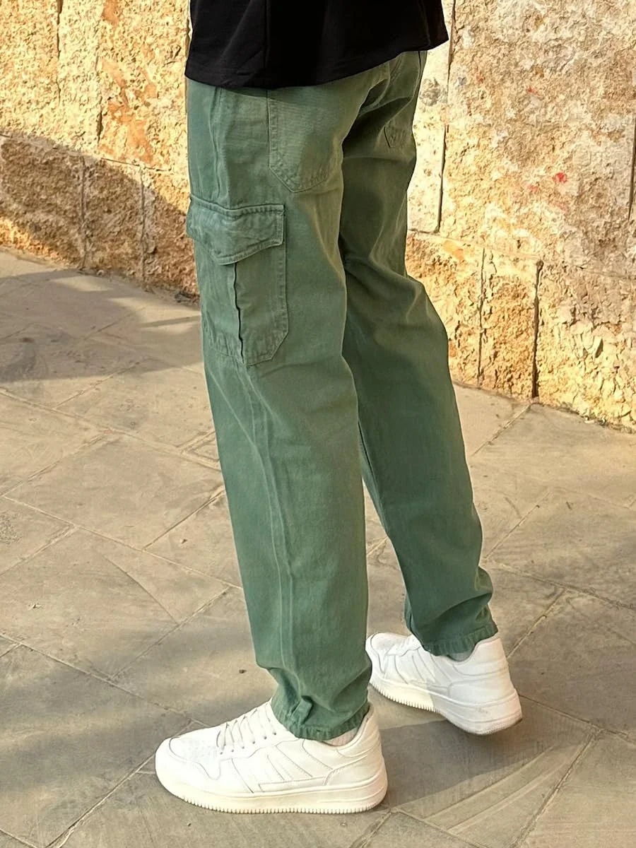 شلوار جین مردانه استایلی، جیب دار، راسته