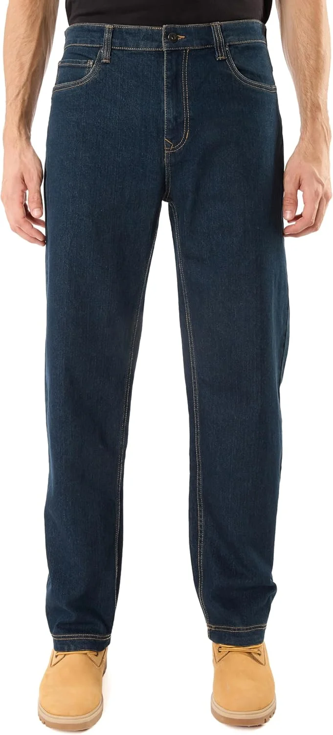 شلوار جین کار مردانه سایز بزرگ Smith's Workwear، کشی، مدل 5 جیب (تک)