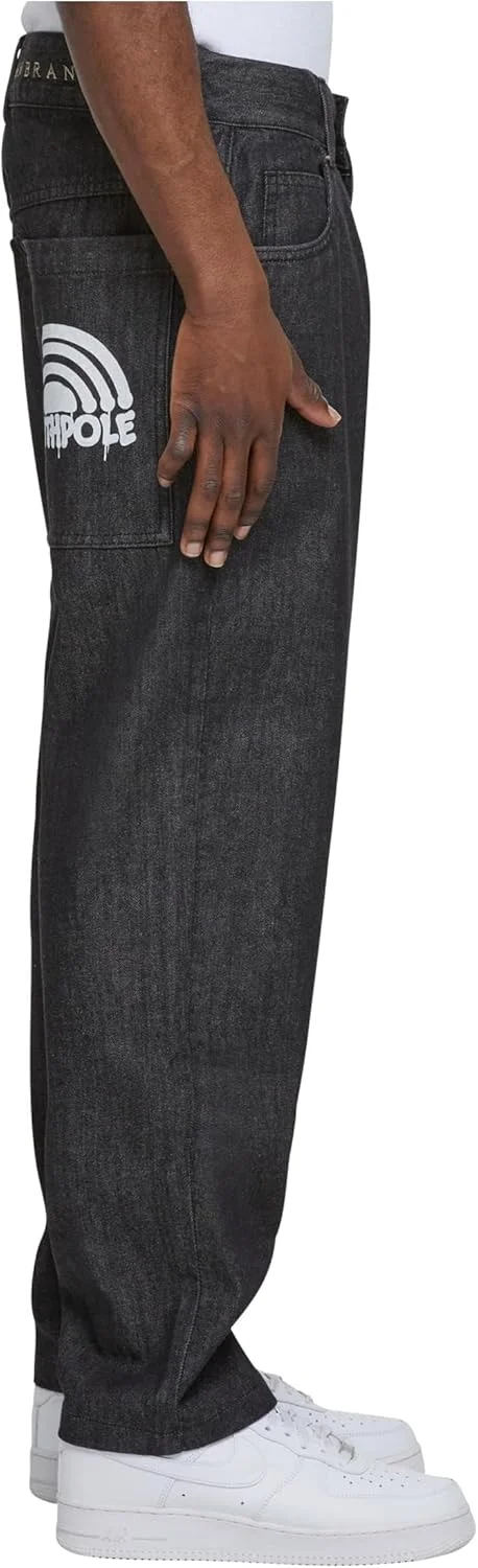 شلوار جین مردانه ساوثپول مدل لوگو اسپری (تک عددی)