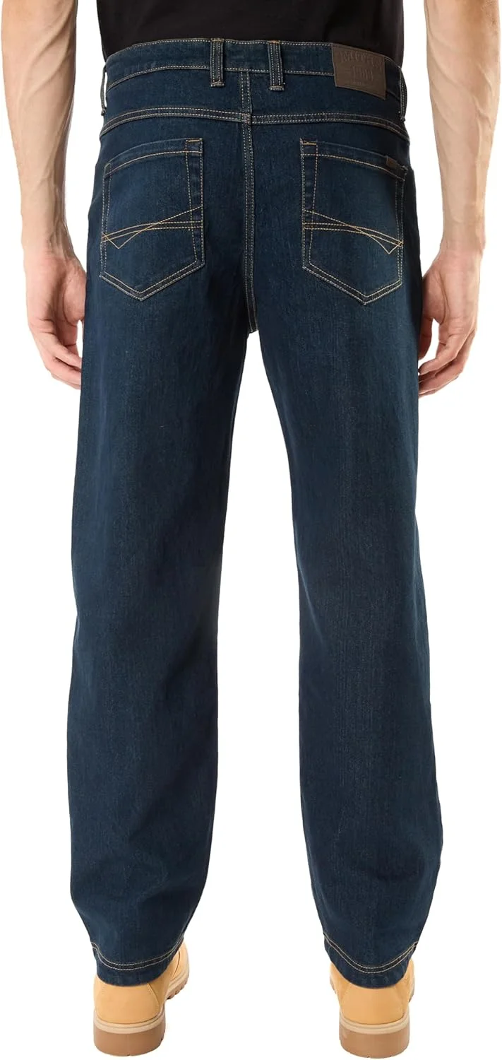 شلوار جین کار مردانه سایز بزرگ Smith's Workwear، کشی، مدل 5 جیب (تک)