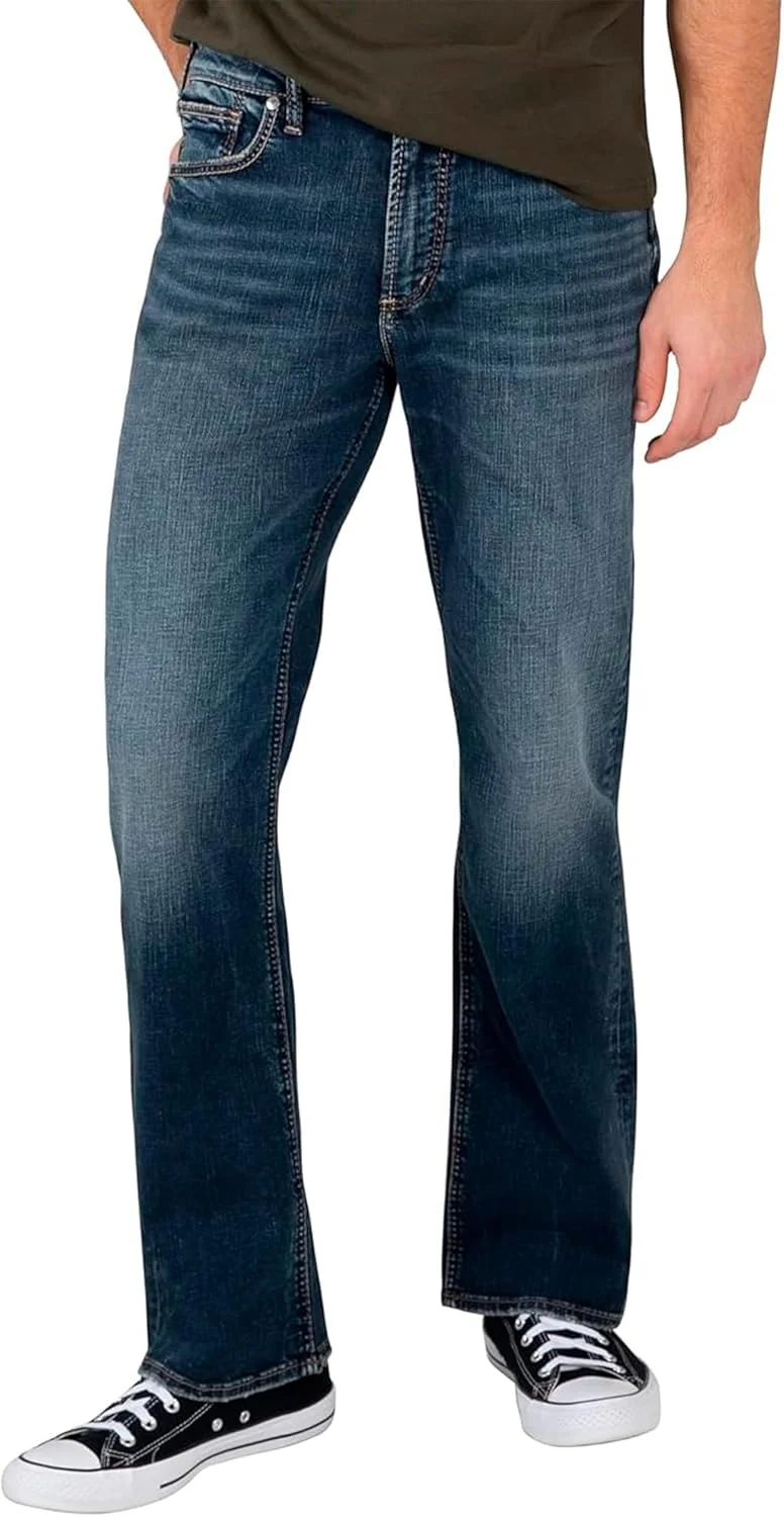 شلوار جین مردانه سیلور جین مدل کریگ، فیت آسان و دم پا بوت‌کات