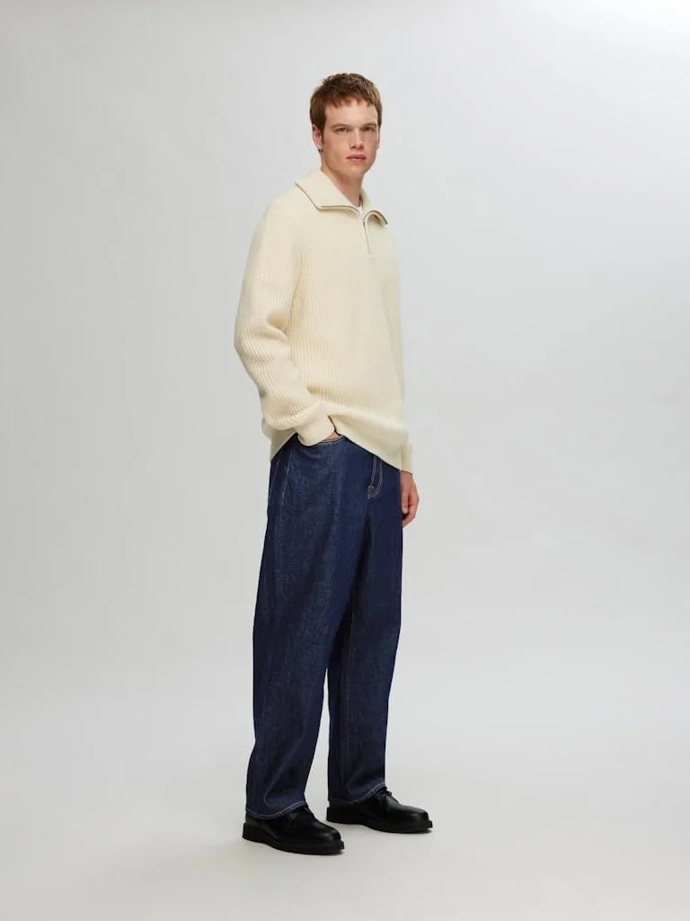 شلوار جین مردانه مدل Slh220-loose Kobe 3074 D.b. Jns Ex Noos از برند سلکتد هوم