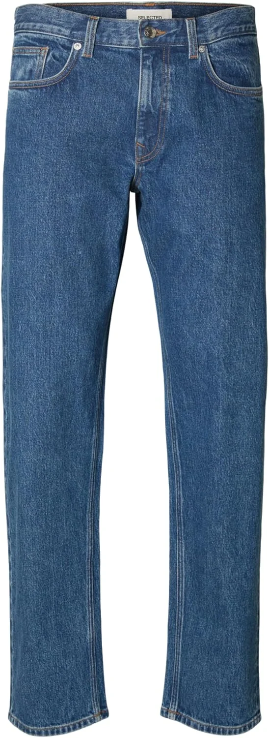شلوار جین راسته مردانه سلکتد فم مدل Slh196-straight Ben Kori Jeans Noos (تک عددی)